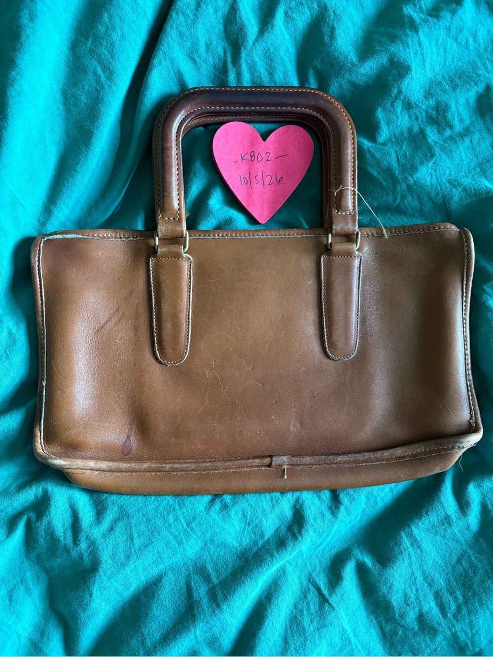 Vintage Coach Slim Compact Satchel